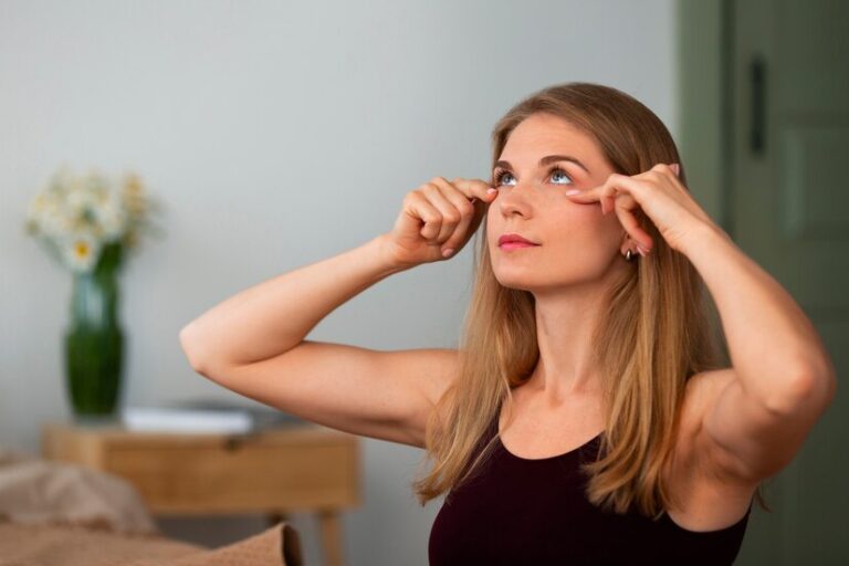 side-view-woman-practicing-facial-yoga_23-2150649531