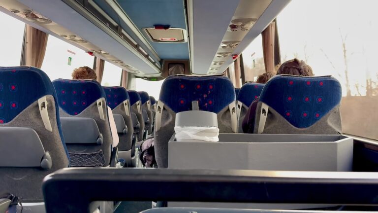 An Interior View of a Modern Bus Designed Specifically for Comfortable Passenger Travel